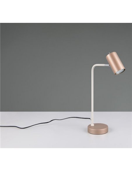 Luminária de mesa MARLEY tipo holofote interruptor integrado e lâmpada com cabo excl. 1x GU10 máx. 5W IP20