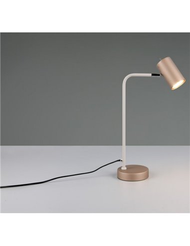 Lámpara de sobremesa MARLEY tipo foco interruptor integrado y cable bombilla excl. 1x GU10 max. 5W IP20