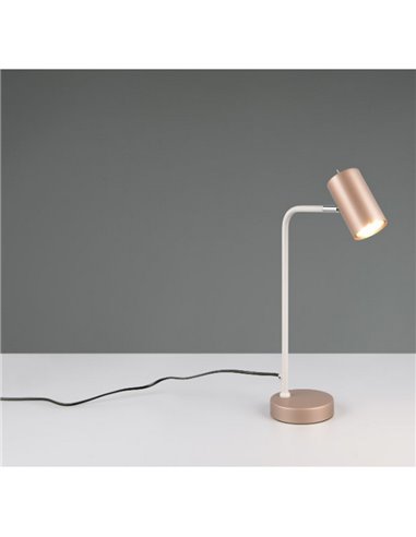 Luminária de mesa MARLEY tipo holofote interruptor integrado e lâmpada com cabo excl. 1x GU10 máx. 5W IP20