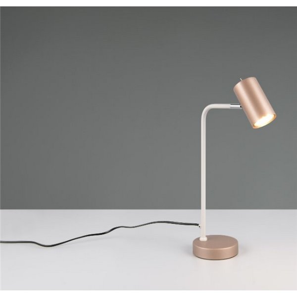 Lampe de table MARLEY type spot interrupteur et câble intégrés ampoule excl. 1x GU10 max. 5 W IP20
