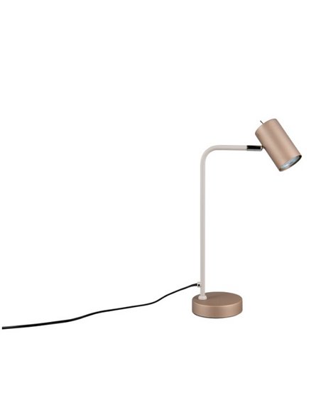 Lámpara de sobremesa MARLEY tipo foco interruptor integrado y cable bombilla excl. 1x GU10 max. 5W IP20