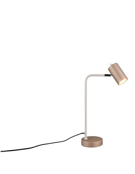 Lámpara de sobremesa MARLEY tipo foco interruptor integrado y cable bombilla excl. 1x GU10 max. 5W IP20