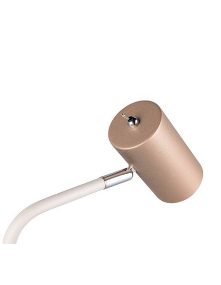 Lámpara de sobremesa MARLEY tipo foco interruptor integrado y cable bombilla excl. 1x GU10 max. 5W IP20