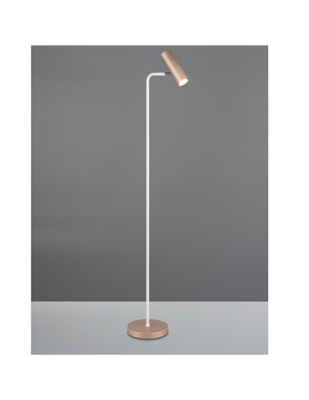 Lámpara de pie MARLEY tipo foco interruptor integrado y cable bombilla excl. 1x GU10 max. 5W IP20