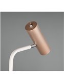 Lámpara de pie MARLEY tipo foco interruptor integrado y cable bombilla excl. 1x GU10 max. 5W IP20