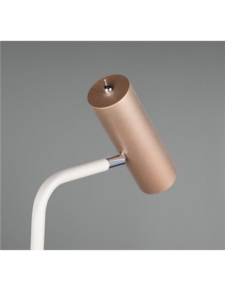 Lámpara de pie MARLEY tipo foco interruptor integrado y cable bombilla excl. 1x GU10 max. 5W IP20