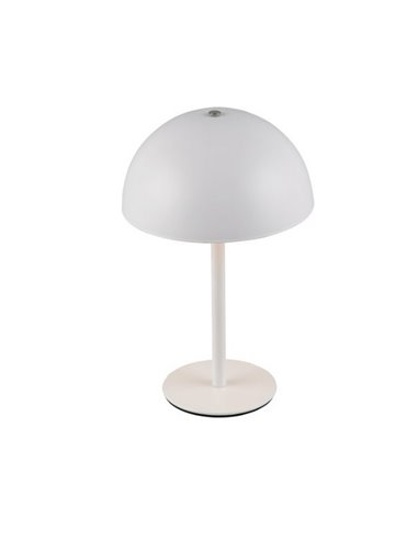 Lámpara de sobremesa LED tipo seta MUNOZ ↕21cm recargable USB y función táctil 1,3W 1x 120lm, 3000K IP20