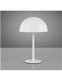 Lámpara de sobremesa LED tipo seta MUNOZ ↕21cm recargable USB y función táctil 1,3W 1x 120lm, 3000K IP20