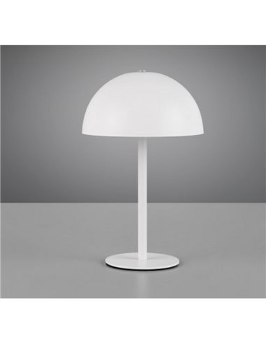 Lámpara de sobremesa LED tipo seta MUNOZ ↕21cm recargable USB y función táctil 1,3W 1x 120lm, 3000K IP20