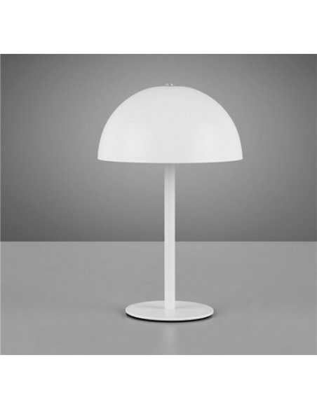 Lámpara de sobremesa LED tipo seta MUNOZ ↕21cm recargable USB y función táctil 1,3W 1x 120lm, 3000K IP20