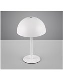 Lámpara de sobremesa LED tipo seta MUNOZ ↕21cm recargable USB y función táctil 1,3W 1x 120lm, 3000K IP20