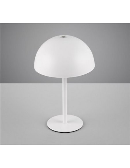 Lámpara de sobremesa LED tipo seta MUNOZ ↕21cm recargable USB y función táctil 1,3W 1x 120lm, 3000K IP20