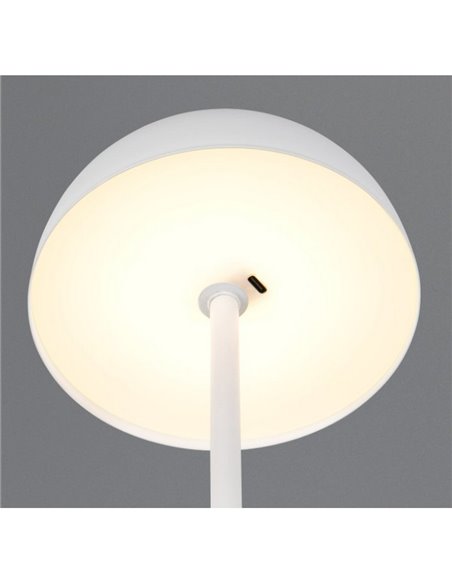 Lampe de table LED champignon MUNOZ ↕21cm rechargeable par USB et fonction tactile 1,3W 1x 120lm, 3000K IP20