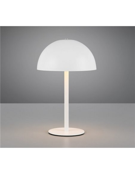 Lámpara de sobremesa LED tipo seta MUNOZ ↕21cm recargable USB y función táctil 1,3W 1x 120lm, 3000K IP20
