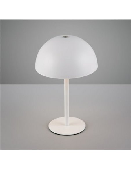 Lampe de table LED champignon MUNOZ ↕21cm rechargeable par USB et fonction tactile 1,3W 1x 120lm, 3000K IP20