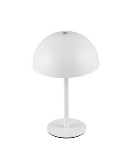 Lampe de table LED champignon MUNOZ ↕21cm rechargeable par USB et fonction tactile 1,3W 1x 120lm, 3000K IP20