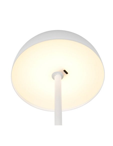 Lámpara de sobremesa LED tipo seta MUNOZ ↕21cm recargable USB y función táctil 1,3W 1x 120lm, 3000K IP20