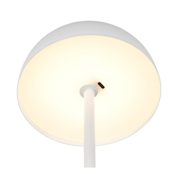 Lámpara de sobremesa LED tipo seta MUNOZ ↕21cm recargable USB y función táctil 1,3W 1x 120lm, 3000K IP20
