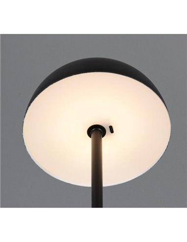 Lámpara LED de sobremesa recargable MUNOZ ↕21cm recargable USB 3 niveles de luz 1,3W 1x 120lm, 3000K IP20