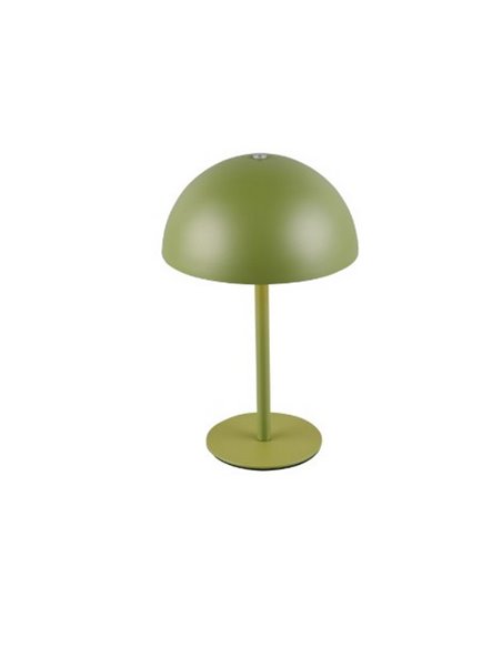 Lámpara de mesa LED recargable USB MUNOZ ↕21cm tipo seta, 3 niveles de luz 1,3W 1x 120lm, 3000K IP20