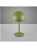 Lámpara de mesa LED recargable USB MUNOZ ↕21cm tipo seta, 3 niveles de luz 1,3W 1x 120lm, 3000K IP20