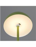 Lámpara de mesa LED recargable USB MUNOZ ↕21cm tipo seta, 3 niveles de luz 1,3W 1x 120lm, 3000K IP20