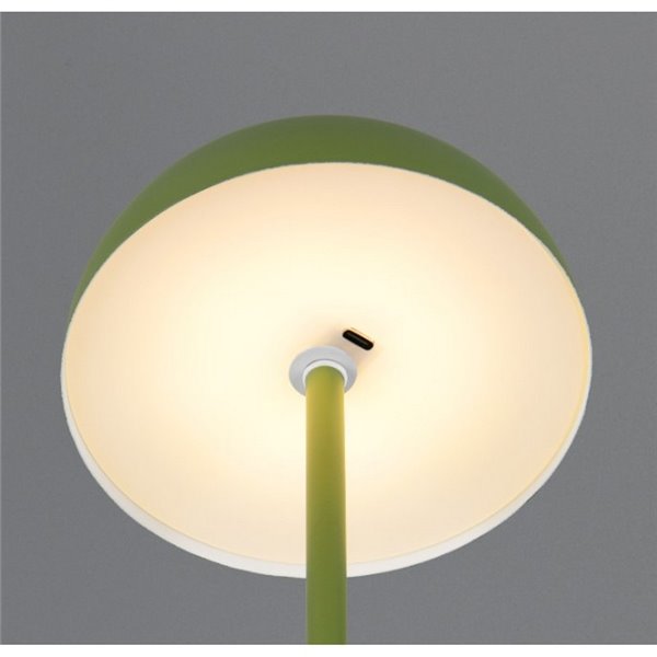 Lámpara de mesa LED recargable USB MUNOZ ↕21cm tipo seta, 3 niveles de luz 1,3W 1x 120lm, 3000K IP20