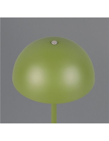 Lámpara de mesa LED recargable USB MUNOZ ↕21cm tipo seta, 3 niveles de luz 1,3W 1x 120lm, 3000K IP20