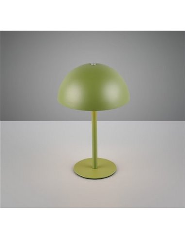 Lámpara de mesa LED recargable USB MUNOZ ↕21cm tipo seta, 3 niveles de luz 1,3W 1x 120lm, 3000K IP20