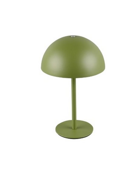 Lámpara de mesa LED recargable USB MUNOZ ↕21cm tipo seta, 3 niveles de luz 1,3W 1x 120lm, 3000K IP20
