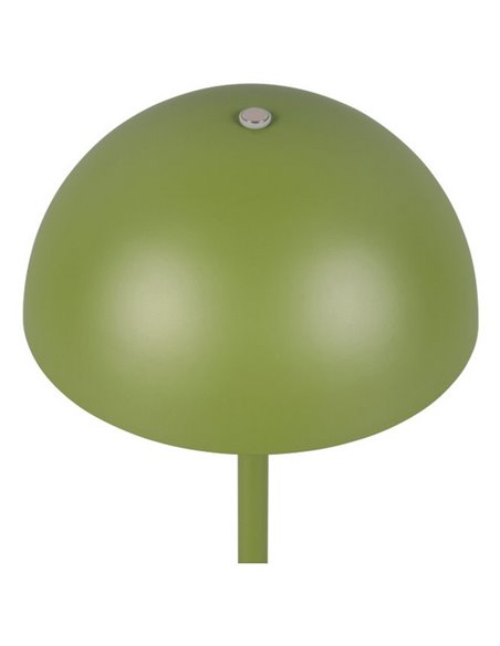 Lampe de table LED rechargeable USB MUNOZ ↕21cm Type champignon, 3 niveaux d'éclairage 1,3W 1x 120lm, 3000K IP20