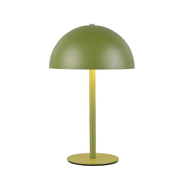 Lámpara de mesa LED recargable USB MUNOZ ↕21cm tipo seta, 3 niveles de luz 1,3W 1x 120lm, 3000K IP20