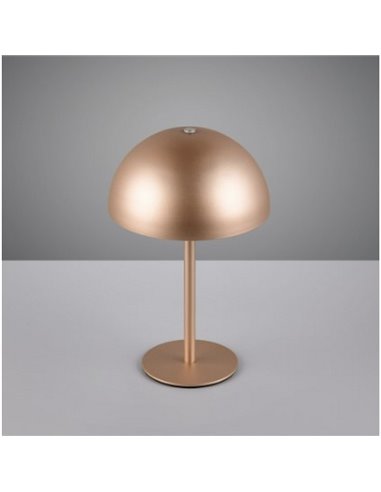 Lampe de table LED champignon MUNOZ ↕21cm rechargeable par USB et fonction tactile 1,3W 1x 120lm, 3000K IP20