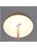 Lámpara de mesa LED seta MUNOZ ↕21cm recargable USB y función táctil 1,3W 1x 120lm, 3000K IP20
