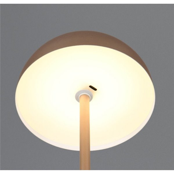 Lámpara de mesa LED seta MUNOZ ↕21cm recargable USB y función táctil 1,3W 1x 120lm, 3000K IP20