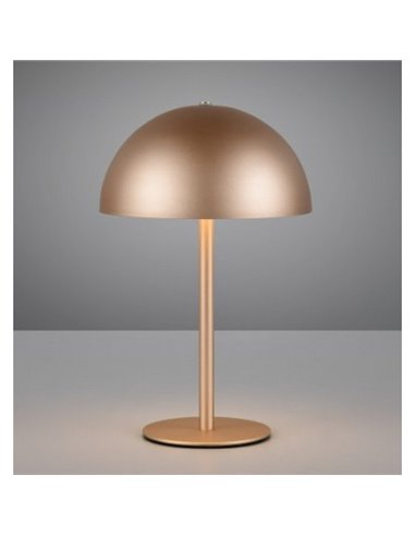 Lampe de table LED champignon MUNOZ ↕21cm rechargeable par USB et fonction tactile 1,3W 1x 120lm, 3000K IP20