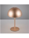 Lampe de table LED champignon MUNOZ ↕21cm rechargeable par USB et fonction tactile 1,3W 1x 120lm, 3000K IP20