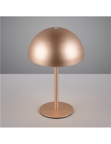 Lámpara de mesa LED seta MUNOZ ↕21cm recargable USB y función táctil 1,3W 1x 120lm, 3000K IP20