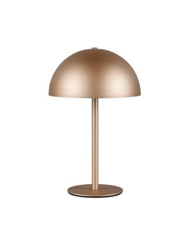 Lampe de table LED champignon MUNOZ ↕21cm rechargeable par USB et fonction tactile 1,3W 1x 120lm, 3000K IP20