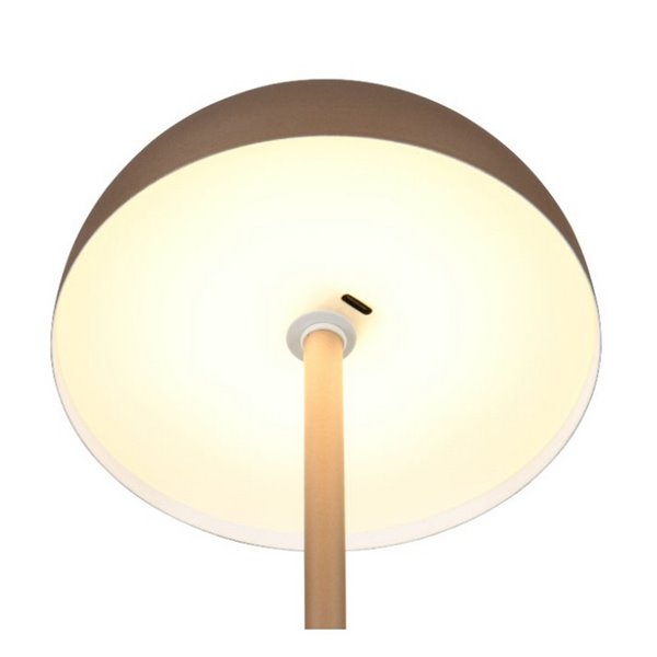 Lámpara de mesa LED seta MUNOZ ↕21cm recargable USB y función táctil 1,3W 1x 120lm, 3000K IP20