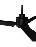 Detalle Ventilador de techo Anne negro mate con aspas grafito 75819 Sin luz Sulion | LeonLeds