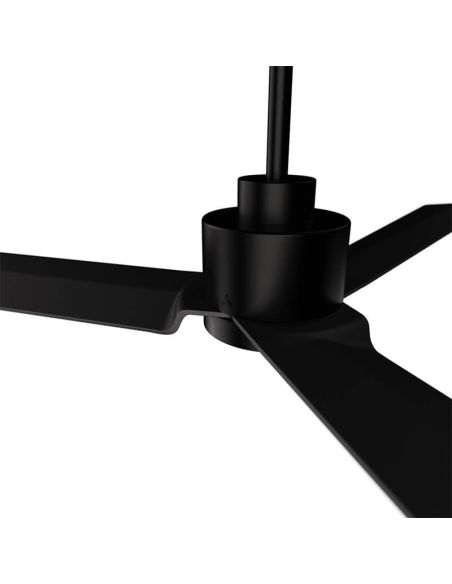 Detalle Ventilador de techo Anne negro mate con aspas grafito 75819 Sin luz Sulion | LeonLeds