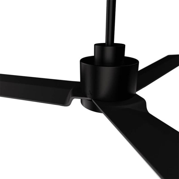 Detalle Ventilador de techo Anne negro mate con aspas grafito 75819 Sin luz Sulion | LeonLeds