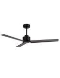 Ventilador de techo Anne negro mate con aspas grafito 75819 Sin luz Sulion | LeonLeds