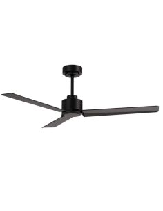 Ventilador de techo Anne negro mate con aspas grafito 75819 Sin luz Sulion | LeonLeds