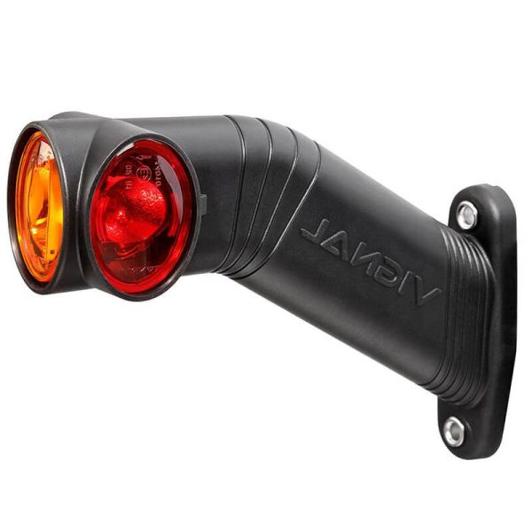 Galibo FA3 LED 12/24V Cristal + Rojo + Ámbar | Recambio Original Fruehauf, Ferruz, Guillen, Leciñena, Samro, Voltrailer Vignal