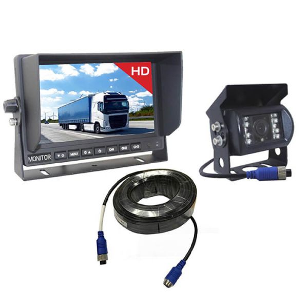 Sistema de Cámara Trasera con Pantalla AHD 7” - Kit Completo por Cable | HD 720P | IP68