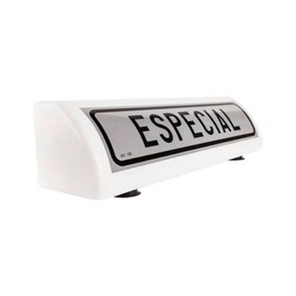 Cartel Avisador Acompañamiento Vehículo Especial con Iluminación y Sujeción con Tornillos