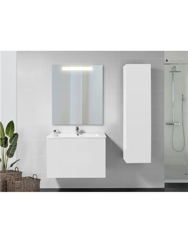 Espejo de baño PEGASUS con iluminación LED frontal, 600x700mm, 6W