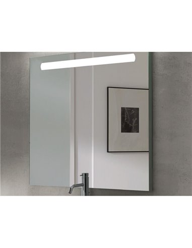 Espelho de banheiro PEGASUS com iluminação frontal LED, 600x700mm, 6W